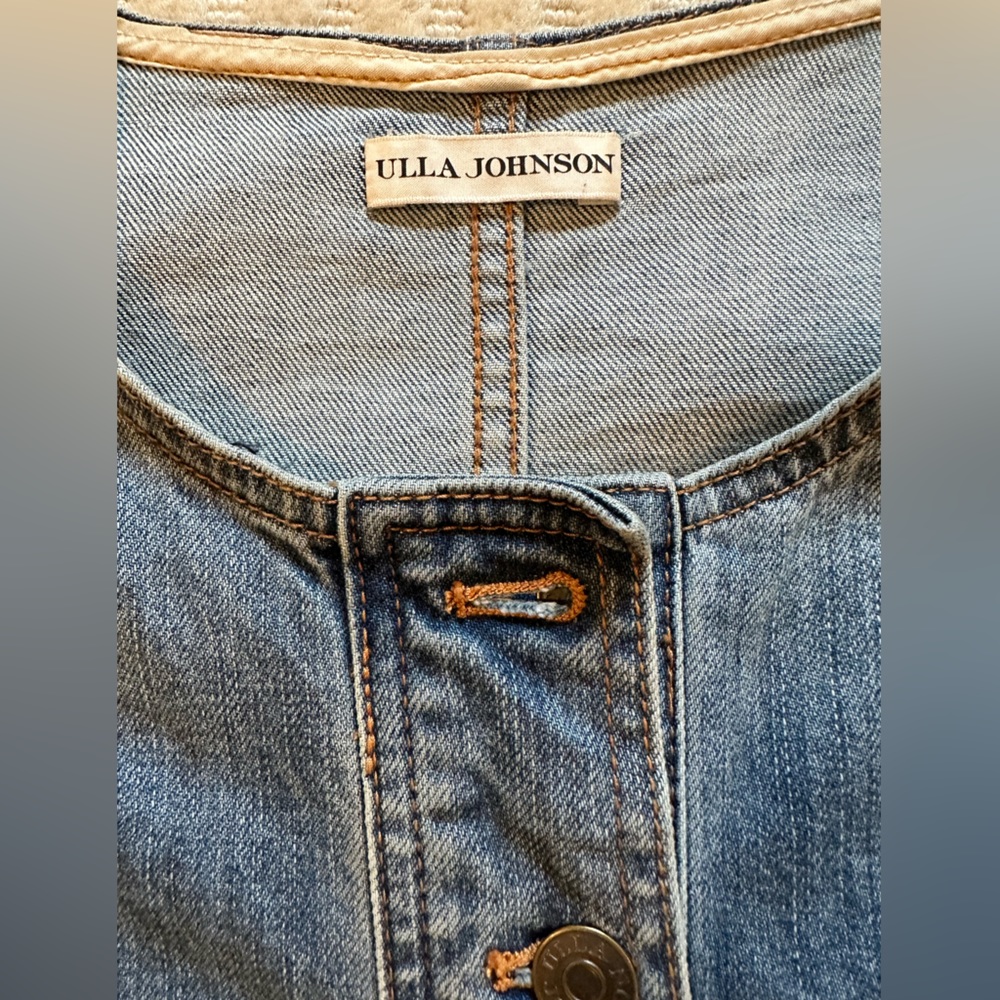 Ulla Johnson Blue Denim Midi Dress - Picture 7 of 11